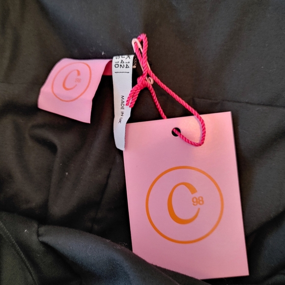 Capsule 98 lime green faux latex/vinyl mini dress. Size 10 - Picture 5 of 6